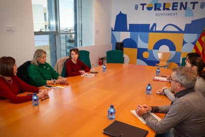 Un momento de la reunión de coordinación contra la violencia sobre las mujeres.