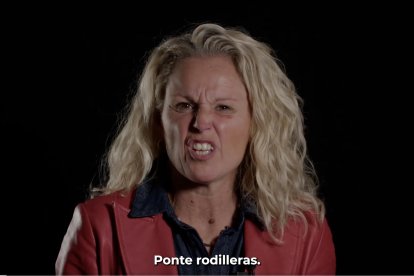 Montse Mínguez en el vídeo del PSOE del Día Contra la Violencia de Género
