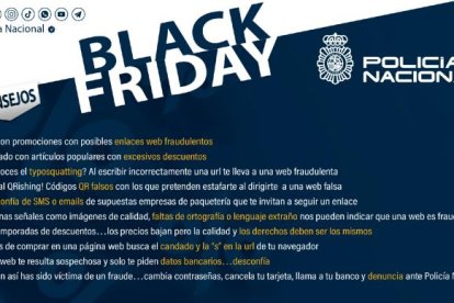 Consejos de la Policía Nacional del "Black Friday"