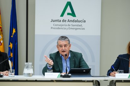 El consejero de Sanidad, Presidencia y Emergencias, Antonio Sanz.
