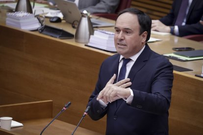 El candidato del PP a presidir la Generalitat, Juanfran Pérez Llorca