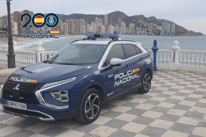 Vehículo de Policía Nacional en Benidorm
