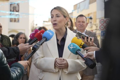 La presidenta de la Junta y candidata del PP, María Guardiola