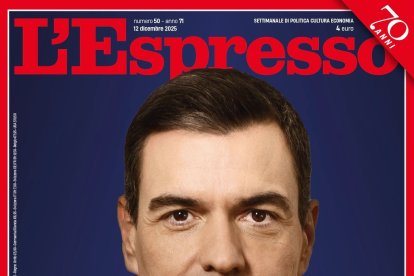 El presidente del Gobierno, Pedro Sánchez, Persona del Año para la revista italiana 'L'Espresso'

REMITIDA / HANDOUT por L'ESPRESSO
Fotografía remitida a medios de comunicación exclusivamente para ilustrar la noticia a la que hace referencia la imagen, y citando la procedencia de la imagen en la firma
12/12/2025