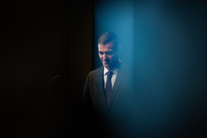 Pedro Sánchez en el acto de 'Avanzando en el Pacto de Estado frente a la Emergencia Climática'.