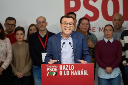 El candidato a la presidencia de Extremadura por el PSOE, Miguel Ángel Gallardo.