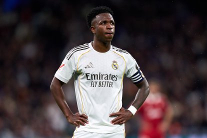 Vinicius Junior, con el brazalete de capitán del Real Madrid