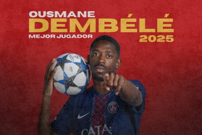 Dembélé, elegido por U10P como el mejor jugador de 2025