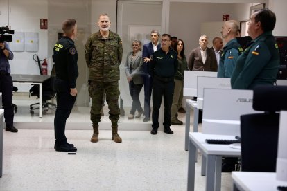 El Rey Felipe en la Unidad de Formación y Doctrina del Servicio Marítimo de la Guardia Civil.