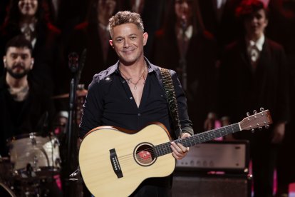Alejandro Sanz, en la gala de los Goya el pasado febrero.