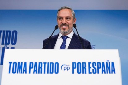 El vicesecretario de Hacienda, Vivienda e Infraestructura del PP, Juan Bravo,