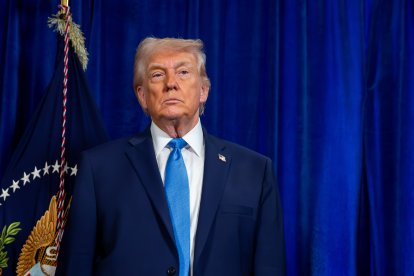 (Foto de ARCHIVO)
January 3, 2026, Palm Beach, Florida, USA: US President Donald Trump during a news conference at the Mar-a-Lago Club in Palm Beach, Florida, US, on Saturday, Jan. 3, 2026. President Nicolas Maduro has been charged in the US after he was captured and flown out of Venezuela, following a series of airstrikes that mark an extraordinary escalation in the Trump administration's months-long campaign against the country

Europa Press/Contacto/Nicole Combea - Pool via CNP
03/1/2026