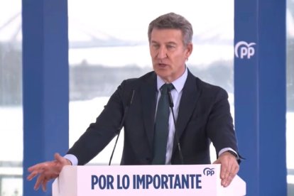 El líder popular Alberto Núñez Feijóo