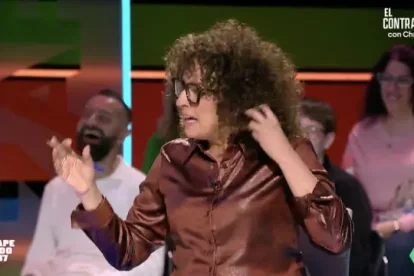 Virginia Riezu durante su debut en "Zapeando" tras dejar "Todo es Mentira".
