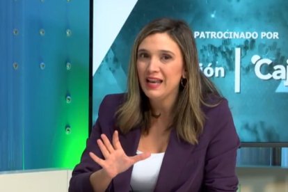 La vicesecretaria del PSOE andaluz, María Márquez en el programa 'Acento andaluz' de 7TV Andalucía.