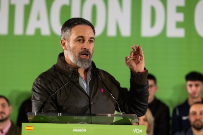 El líder de Vox, Santiago Abascal.