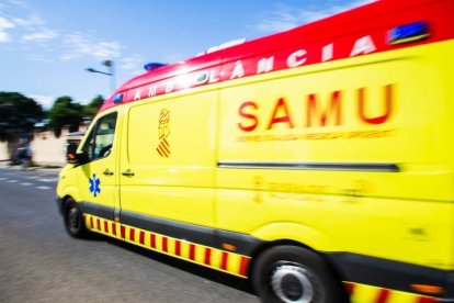 Imagen de archivo de una ambulancia del SAMU.