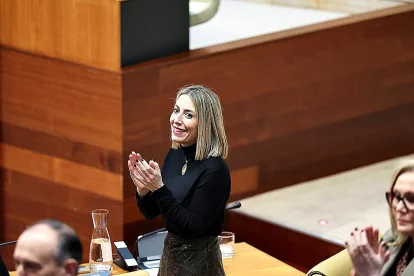 La presidenta de Extremadura en funciones, María Guardiola