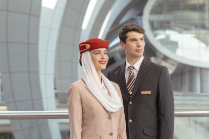 Tripulación de cabina de Emirates.
REMITIDA / HANDOUT por EMIRATES
22/6/2022