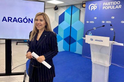 La secretaria general del PP Aragón,Ana Alós