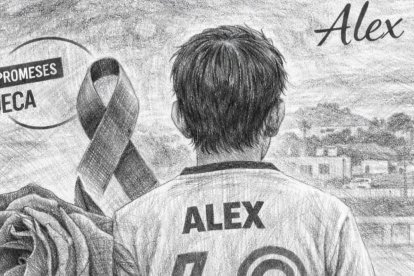 Homenaje a Álex, joven del CF Promeses Sueca
