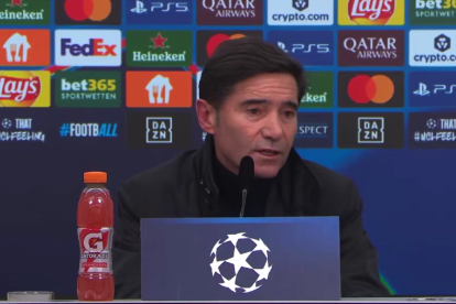 Marcelino en rueda de prensa