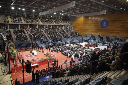 Misa funeral en  Huelva en memoria de las 45 personas fallecidas en el accidente ferroviario de Adamuz (Córdoba).