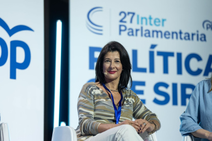 (Foto de ARCHIVO)
La portavoz del Grupo Popular en la Cámara vasca, Laura Garrido, durante su intervención en la 27 interparlamentaria popular

REMITIDA / HANDOUT por PP VASCO
Fotografía remitida a medios de comunicación exclusivamente para ilustrar la noticia a la que hace referencia la imagen, y citando la procedencia de la imagen en la firma
29/3/2025