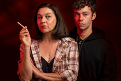 Pilar Massé y Eduardo Gallo en la obra.