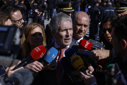 El ministro del Interior, Fernando Grande-Marlaska, en Valencia
