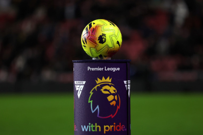 SUNDERLAND, ENGLAND - FEBRUARY 11: A general view of the with pride ball plinth prior to the Premier League match between Sunderland and Liverpool at Stadium of Light on February 11, 2026 in Sunderland, England. (Photo by George Wood/Getty Images)