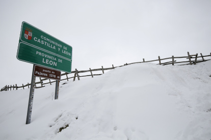 Puerto de Pajares, a 3 de marzo de 2024, en León.