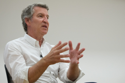 El presidente del PP, Alberto Núñez Feijóo