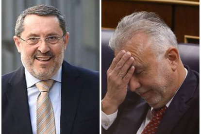 El constructor José Ruz y el ministro Ángel Victor Torres