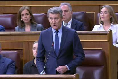 El presiidente del PP, Alberto Núñez Feijóo