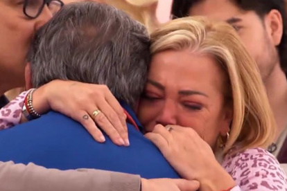 Belén Esteban, desolada tras la expulsión de Mariano Peña de "Top Chef".