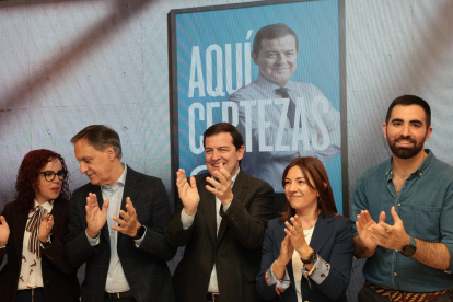 Alfonso Fernández Mañueco en el inicio de campaña en Salamanca