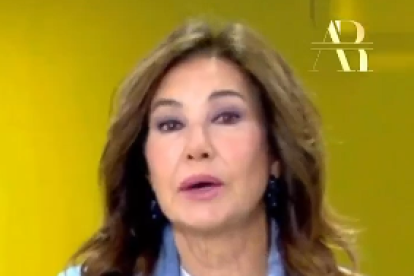 Ana Rosa Quintana en el editorial de su programa