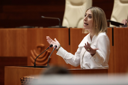 La candidata a la Presidencia de la Junta de Extremadura, María Guardiola
