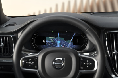 Volante y cuadro de un Volvo