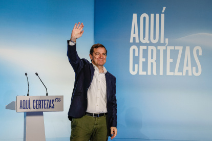 El candidato del PP de Castilla y León, Alfonso Fernández Mañueco
