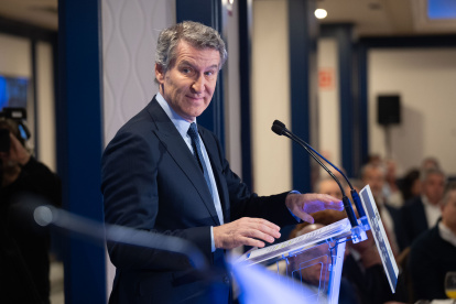 El presidente del PP, Alberto Núñez Feijóo