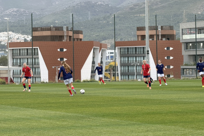 Un momento de la final entre Francia y Noruega.