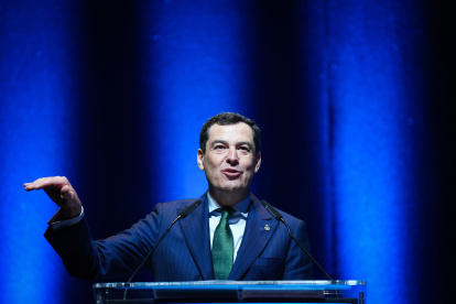 El presidente de la Junta de Andalucía, Juanma Moreno.