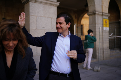 El candidato del PP a la reelección en Castilla y León, Alfonso Fernández Mañueco