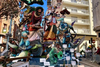 Monumento de la falla Martirs de Gandia.