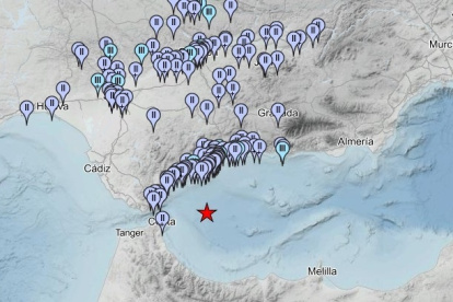 Registrado un seísmo en el mar de Alborán.