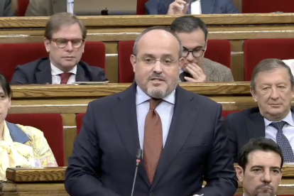 El líder del PP en Cataluña, Alejandro Fernández
