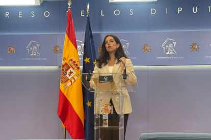 La portavoz de Vox en el Congreso, Pepa Millán
