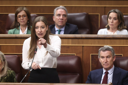 La portavoz del PP en el Congreso, Ester Muñoz, interviene en el Congreso.